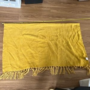 west elm throw, mustard color 44x56
